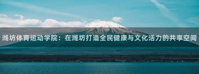 yy易游官网下载招商电话:潍坊体育运动学院:在潍坊打造全民健